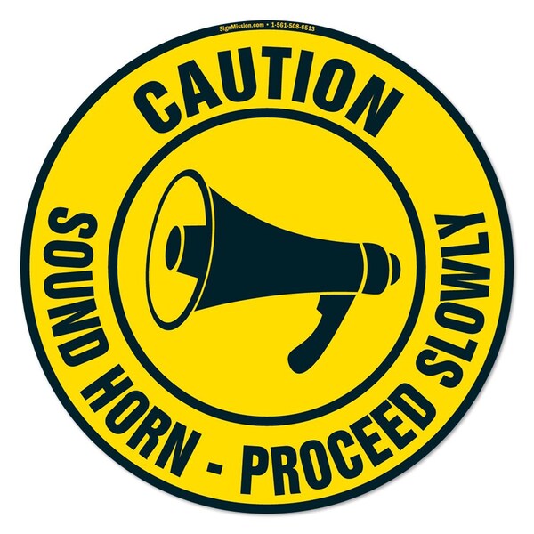 Sound Horn 16in Non-Slip Floor Marker, 12PK, 16 in L, 16 in H, FD-2-C-16-12PK-99886